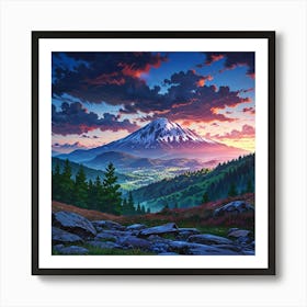 Mt Fuji Art Print