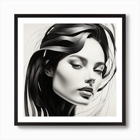 Angelina Jolie Art Print