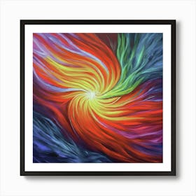 Rainbow Burst Art Print