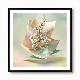 Paper Flower 1 Art Print