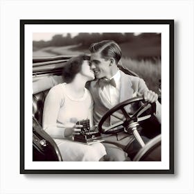 Dating Automotive Style-1928 ~Reimagined 19 Art Print