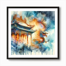 Chinese Dragon Painting 1 Art Print