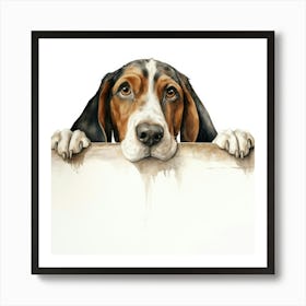 Treeing Walker Coonhound Dog Art Print