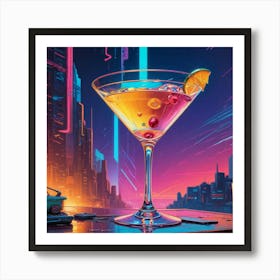 Futuristic Cocktail Art Print