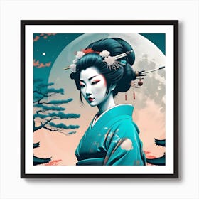 The Geisha And The Moon Poster