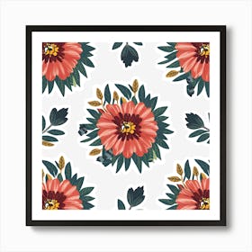 Floral Pattern 2 Art Print