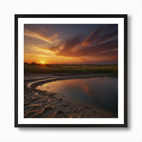 Default Beautiful Sunset 0 (1) Art Print