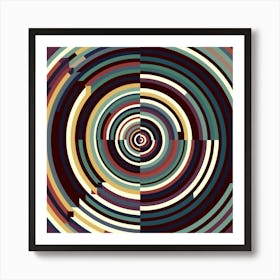 Abstract Spiral Pattern Art Print