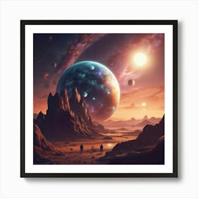 Space Landscape 10 Art Print