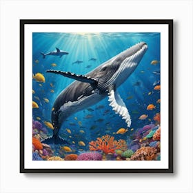 Humpback Whale Art Print