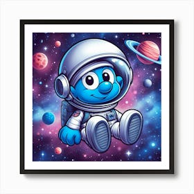 Smurfs In Space 3 Art Print