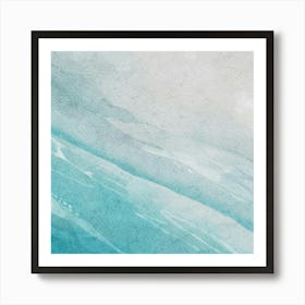 Watercolor Of A Wave Art Print