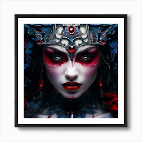 Watercolor Vampire Studio Photography Complex Details High Detail Art Print