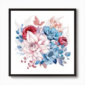 Bouquet Of Flowers 6 Art Print