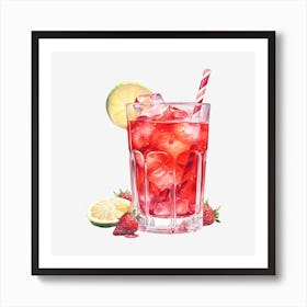 Strawberry Lemonade 8 Art Print