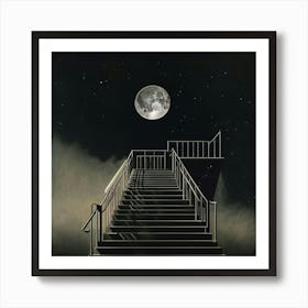 Stairs To The Moon Art Print