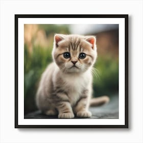 Scottish Shorthair Kitten 2 Art Print