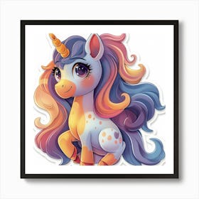 Unicorn Sticker 145 Art Print