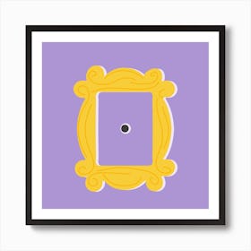 Friends Picture Frame Door Square Art Print