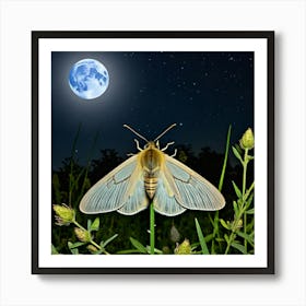 Moths Insect Lepidoptera Wings Antenna Nocturnal Flutter Attraction Lamp Camouflage Dusty (18) Art Print