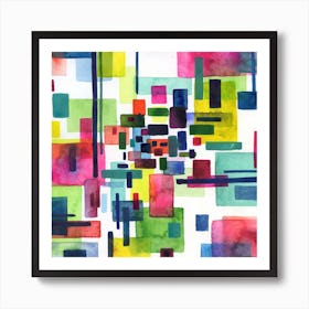 Abstract City Art Print