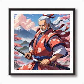 Modiji as a Samurai 1 Art Print