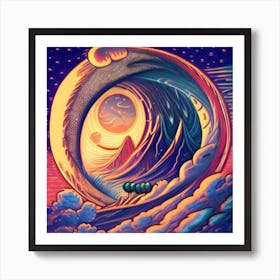 Psychedelic Painting Art Print