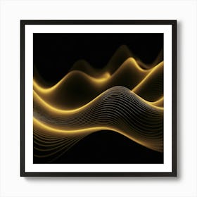 Abstract Wave - Wave Stock Videos & Royalty-Free Footage 1 Art Print