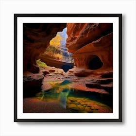 Gardners Gut Caves New Zealand Art Print