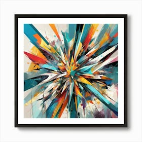 Abstract Burst Art Print