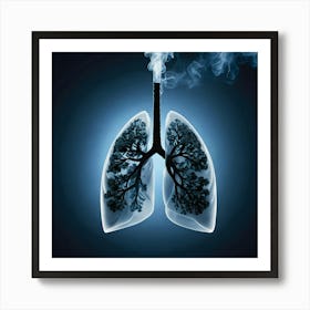 Lungs Stock Videos & Royalty-Free Footage Art Print