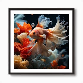 Betta Fish Art Print