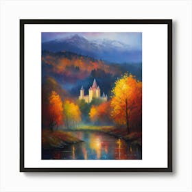 Castle By The River Art Print