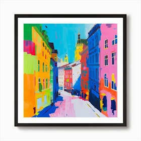 Abstract Travel Collection Vienna Austria 5 Art Print