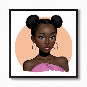 Afro Girl 8 Art Print