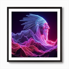 Indian Head Art Poster