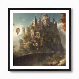 Fantasy Castle - Fantasy Stock Videos & Royalty-Free Footage Art Print