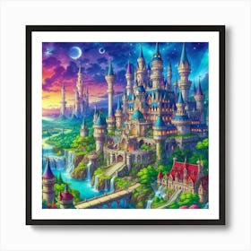 Fairytale Castle 38 Art Print