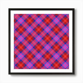 Plaid Fabric 23 Art Print