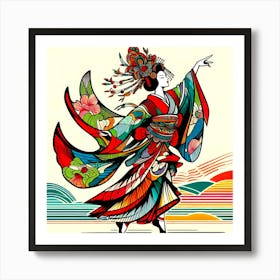 Japan Geisha Visual 98 Art Print