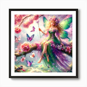 Butterfly Fairy Art Print