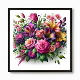 Bouquet Of Flowers Art Print