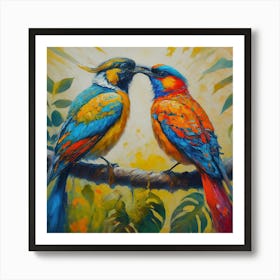 Birds Of Paradise Art Print