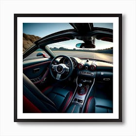 Interior Of A Sports Car 1 Art Print