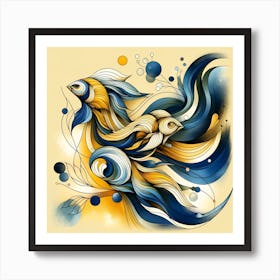 Modern Artistic Trends With A Marine Theme 02 Art Print