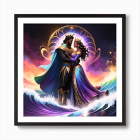 King And Queen Art Print