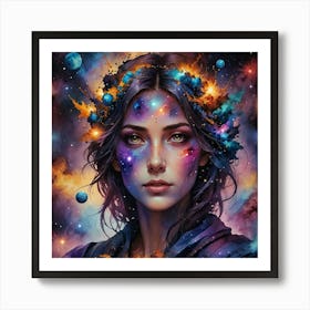 Galaxy Girl 6 Art Print