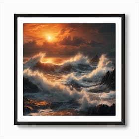 Seascape Painting Art Print