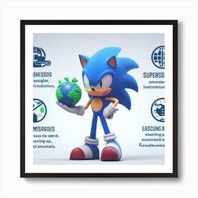 Sonic The Hedgehog 20 Art Print