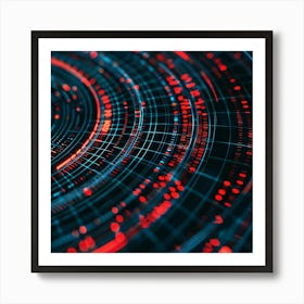 Abstract Digital Technology Background Art Print